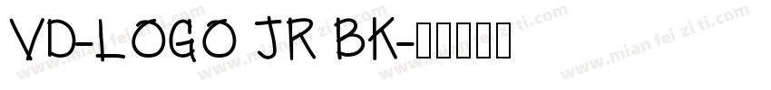 VD-LOGO JR BK字体转换